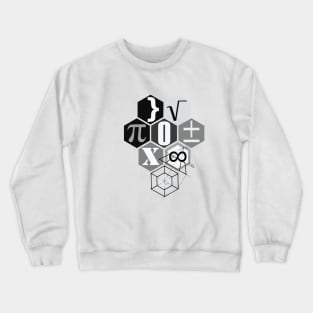 math t-shirt black and white Crewneck Sweatshirt